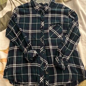 Rails Green and Navy Plaid Shirt